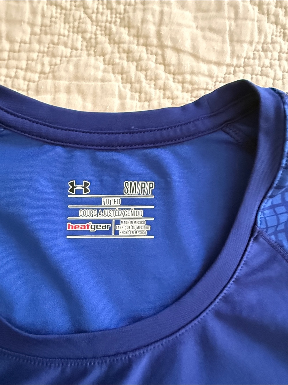 Under Armour UA HeatGear -Keeps You Cool - Long Sleeves Athletic Tee  Royal Blue - Picture 7 of 9